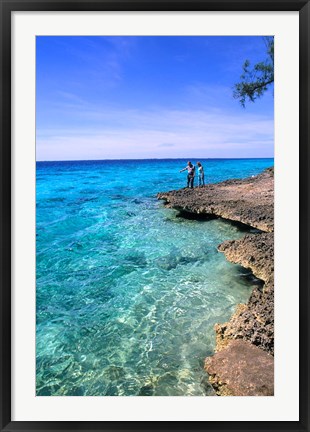 Framed Cuevade De Los Peces, Peninsula De Zapata, Cuba Print