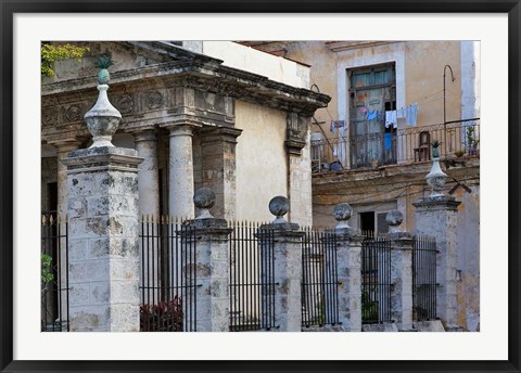 Framed Architecture in Havana, Cuba Print