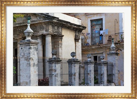 Framed Architecture in Havana, Cuba Print