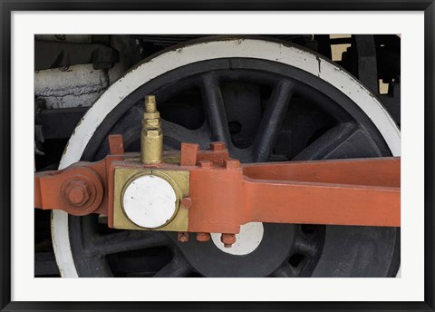 Framed Details of train, Havana, Cuba Print