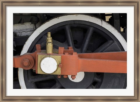 Framed Details of train, Havana, Cuba Print