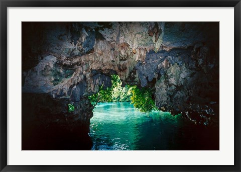 Framed Bat Cave in Airai, Palau, Micronesia Print