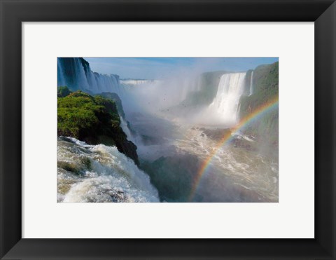 Framed Brazil, Foz do Iguacu Waterfall Print