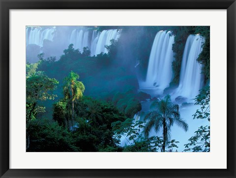 Framed Iguacu National Park, Parana State, Iguacu Falls, Brazil Print