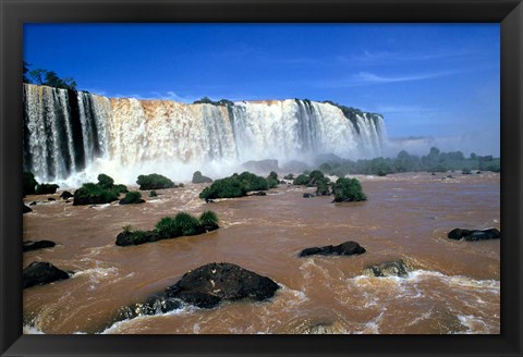 Framed Iguacu Falls, Brazil Print