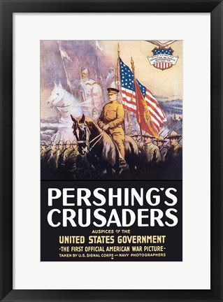 Framed Pershing&#39;s Crusaders Print