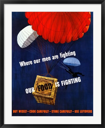 Framed Our Food is Fighting Print