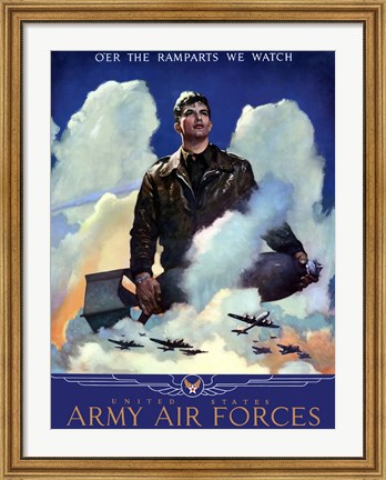 Framed United States Army Air Forces Print