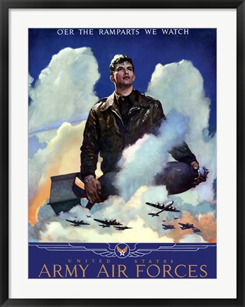 Framed United States Army Air Forces Print