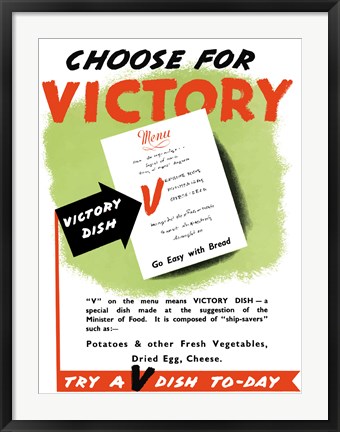 Framed Choose for Victory Print