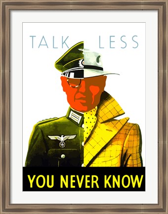 Framed Talk Less Print