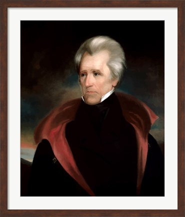 Framed President Andrew Jackson Print