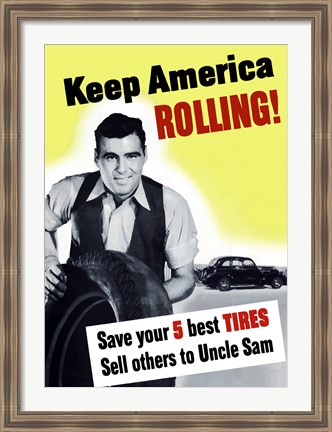 Framed Keep America Rolling! Print