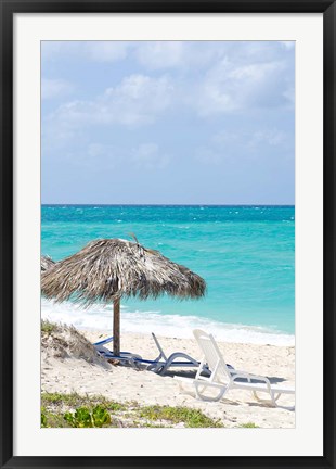 Framed Cuba, Sol Cayo Santa Maria Resort, Beach Print