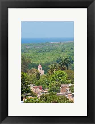 Framed Cuba, Trinidad from Palacio Brunet tower Print