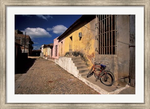 Framed Old Street Scene, Trinidad, Cuba Print