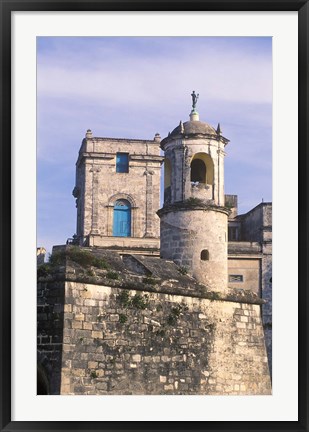 Framed Sentry Outpost, La Forteleza De San Carlos De La Cabana, Cuba Print