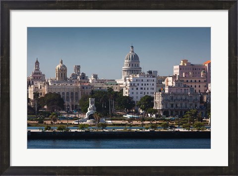 Framed Cuba, Havana, Elevated City View Print