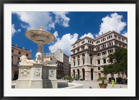 Framed Cuba, Havana, Plaza de San Francisco de Asis Print