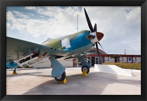 Framed Cuba, Bay of Pigs, Cuban Hawker Fury war plane Print