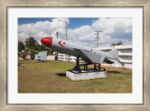 Framed Cuba, Cienfuegos, Naval museum, Soviet-era missile Print