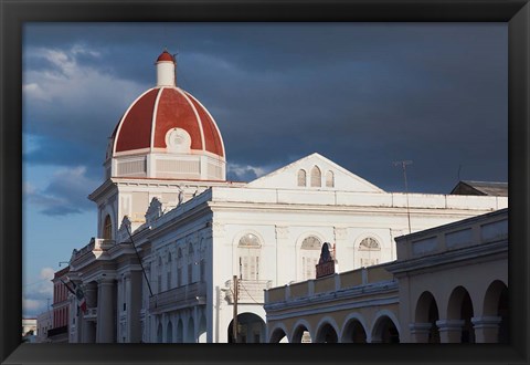 Framed Cuba, Cienfuegos, Palacio de Gobierno dome Print