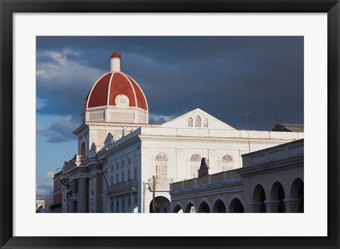 Framed Cuba, Cienfuegos, Palacio de Gobierno dome Print