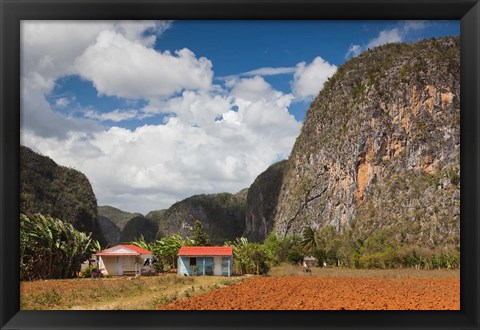 Framed Cuba, Pinar del Rio, Farm by Mogote del Valle rock Print