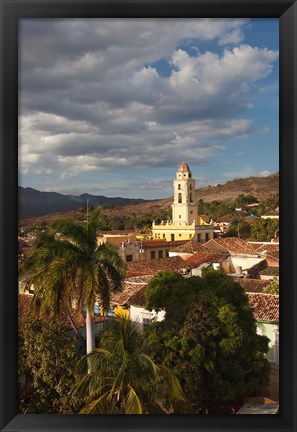 Framed Cuba, Sancti Spiritus, Trinidad, Town view  (vertical) Print