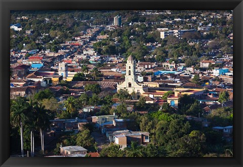 Framed Cuba, Sancti Spiritus, Trinidad, Town view (horizontal) Print