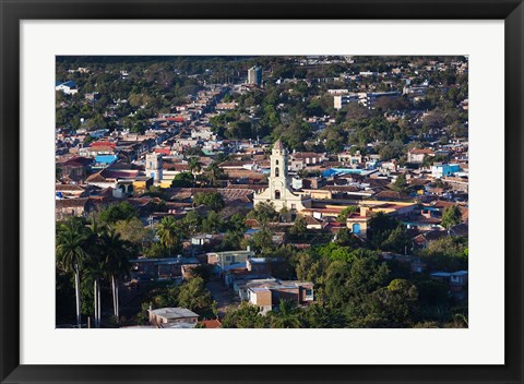 Framed Cuba, Sancti Spiritus, Trinidad, Town view (horizontal) Print