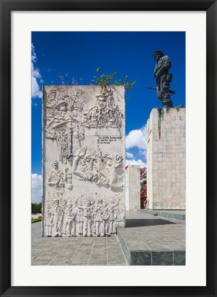 Framed Cuba, Santa Clara, Monumento Ernesto Che Guevara Print