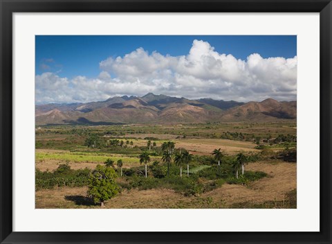 Framed Cuba, Trinidad, Valle de los Ingenios Print