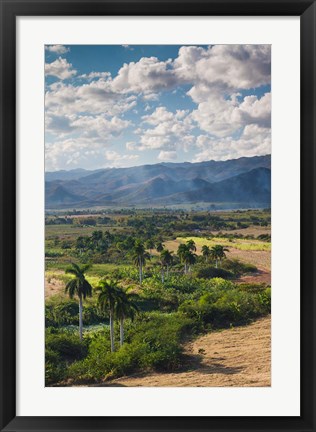 Framed Cuba, Trinidad, Valle de los Ingenios, Valley Print