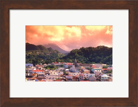 Framed Roseau, Dominica, Caribbean Print