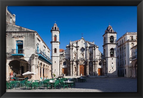 Framed Cuba, Cathedral, Catedral de San Cristobal Print