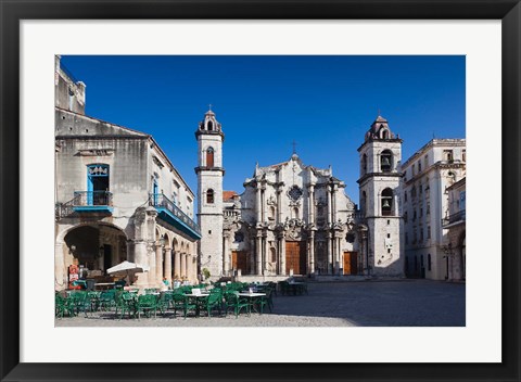 Framed Cuba, Cathedral, Catedral de San Cristobal Print