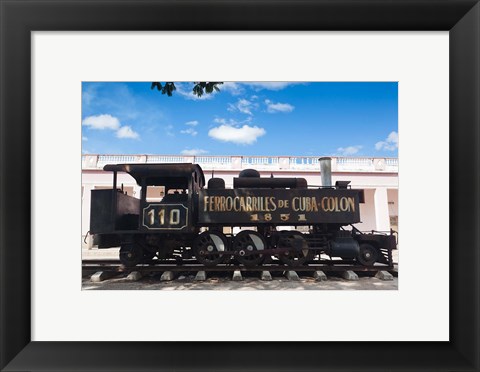 Framed Cuba, Matanzas Province, Colon, historic train Print