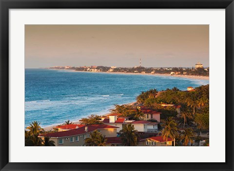 Framed Cuba, Matanzas Province, Varadero Beach, view Print