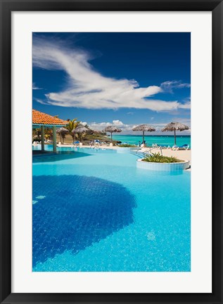 Framed Cuba, Matanzas Province, Varadero, Varadero Beach resort Print