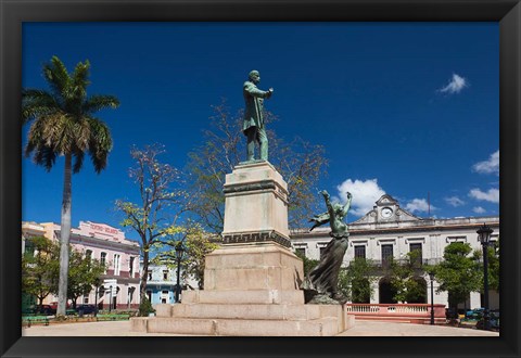 Framed Cuba, Matanzas, Parque Libertad, Monument Print