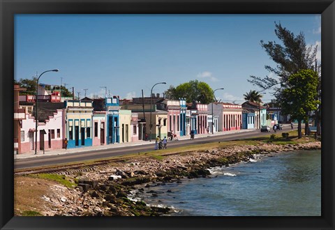 Framed Cuba, Matanzas, Waterfront, Bahia de Matanzas Bay (horizontal) Print