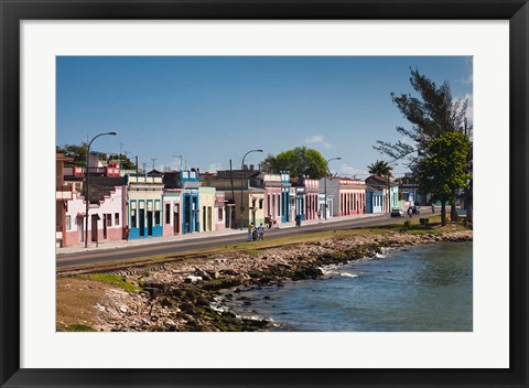 Framed Cuba, Matanzas, Waterfront, Bahia de Matanzas Bay (horizontal) Print