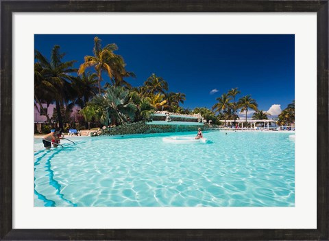 Framed Cuba, Varadero Beach, Hotel Melia Varadero Print