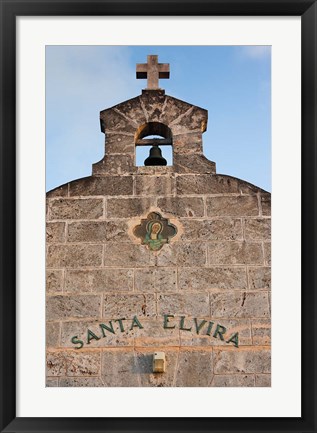 Framed Cuba, Varadero, Iglesia Santa Elvira church Print