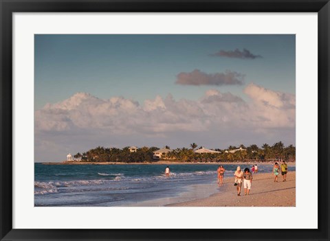 Framed Cuba, Varadero, Varadero Beach, sunset Print