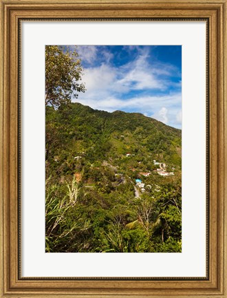 Framed Dominica, Roseau, Grand Bay Area, Petite Savanne Print