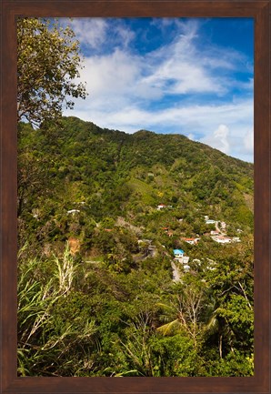 Framed Dominica, Roseau, Grand Bay Area, Petite Savanne Print