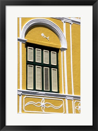 Framed Window, Willemstad, Curacao, Caribbean Print