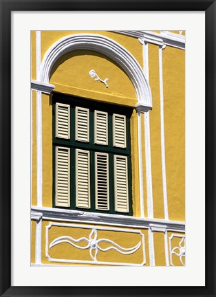 Framed Window, Willemstad, Curacao, Caribbean Print